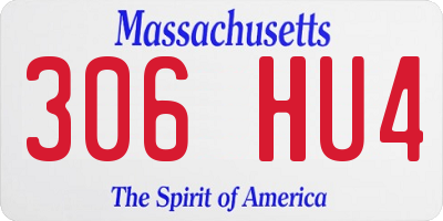 MA license plate 306HU4