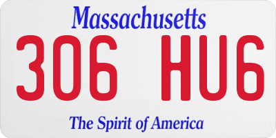 MA license plate 306HU6