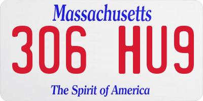 MA license plate 306HU9