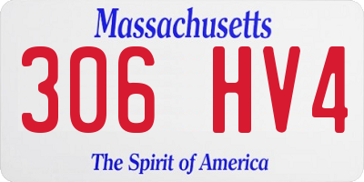MA license plate 306HV4