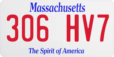 MA license plate 306HV7