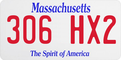 MA license plate 306HX2