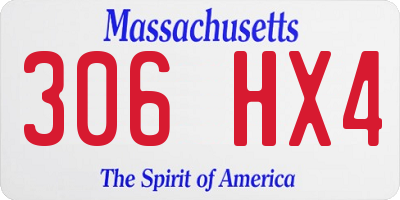 MA license plate 306HX4