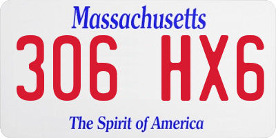 MA license plate 306HX6