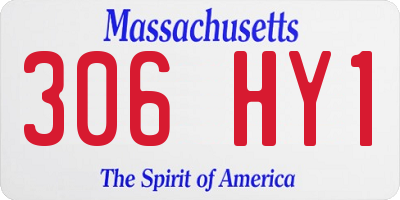 MA license plate 306HY1