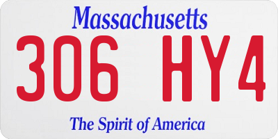 MA license plate 306HY4