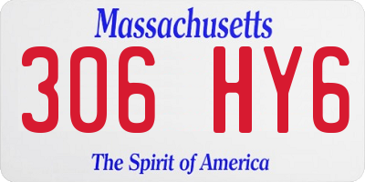 MA license plate 306HY6
