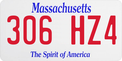 MA license plate 306HZ4