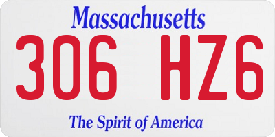 MA license plate 306HZ6