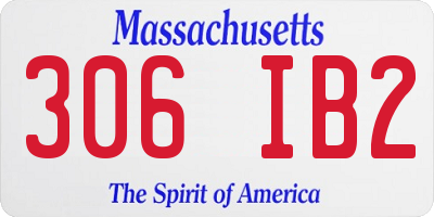 MA license plate 306IB2