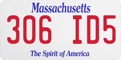 MA license plate 306ID5