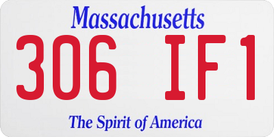MA license plate 306IF1