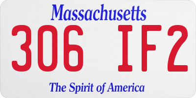 MA license plate 306IF2