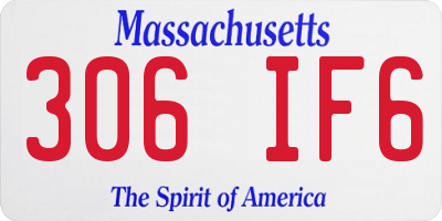 MA license plate 306IF6