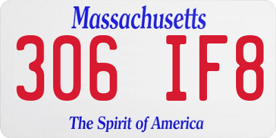 MA license plate 306IF8