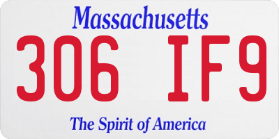 MA license plate 306IF9