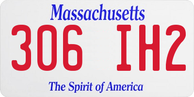 MA license plate 306IH2