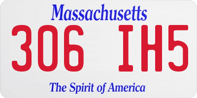 MA license plate 306IH5