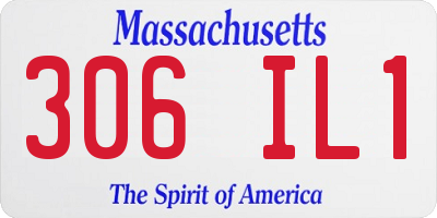 MA license plate 306IL1