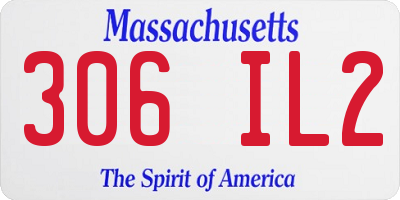 MA license plate 306IL2