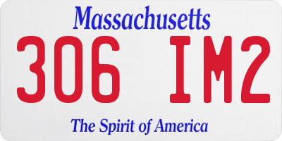 MA license plate 306IM2