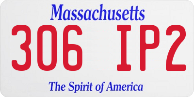 MA license plate 306IP2