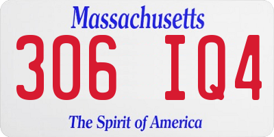 MA license plate 306IQ4