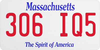 MA license plate 306IQ5