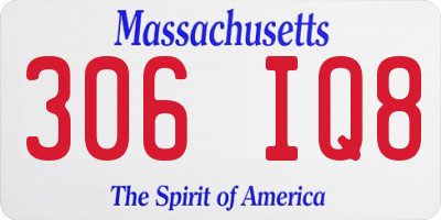 MA license plate 306IQ8