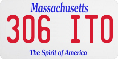 MA license plate 306IT0