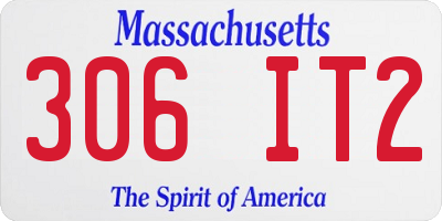 MA license plate 306IT2