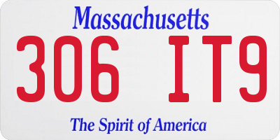 MA license plate 306IT9