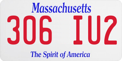 MA license plate 306IU2