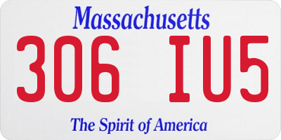 MA license plate 306IU5