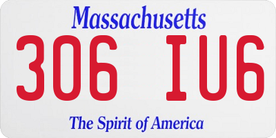 MA license plate 306IU6