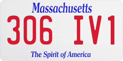 MA license plate 306IV1
