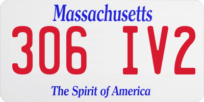 MA license plate 306IV2