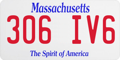 MA license plate 306IV6