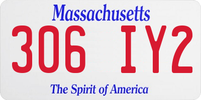 MA license plate 306IY2