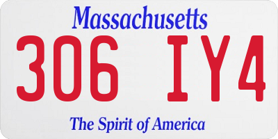 MA license plate 306IY4