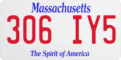 MA license plate 306IY5