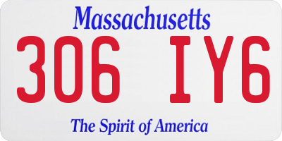 MA license plate 306IY6