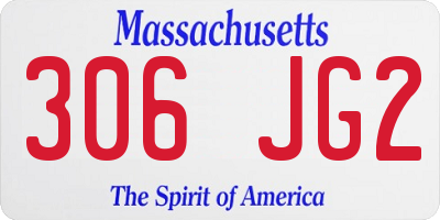 MA license plate 306JG2