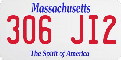 MA license plate 306JI2