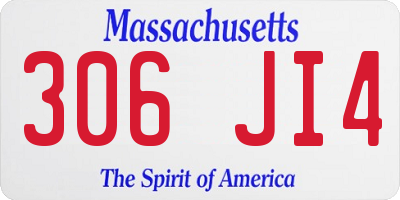 MA license plate 306JI4