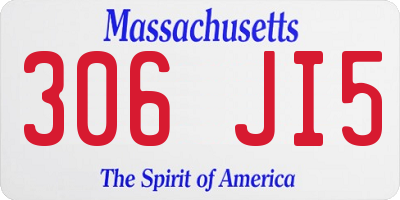 MA license plate 306JI5