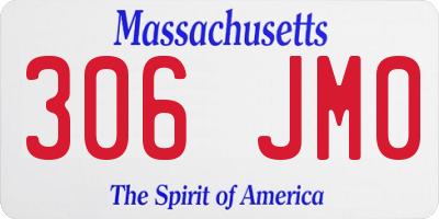 MA license plate 306JM0