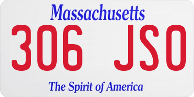 MA license plate 306JS0