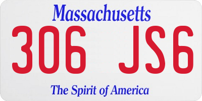 MA license plate 306JS6