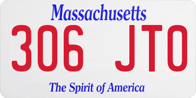 MA license plate 306JT0